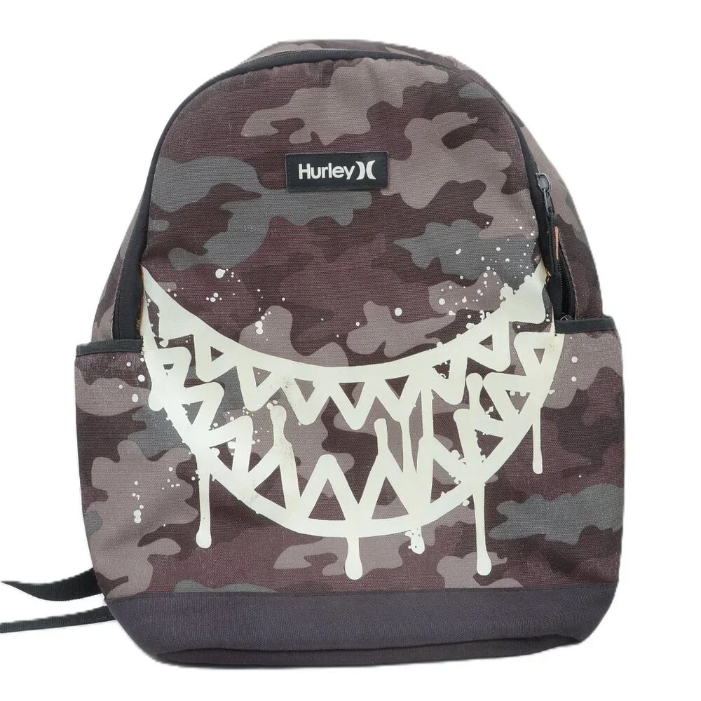 Hurley Graphic Backpack Print Mashup Full-Size Camo School Bag Skater Streetwea